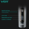 VGR381 reciprocating razor wholesale Portable household men's black LCD digital display waterproof electric shaver Item Picture